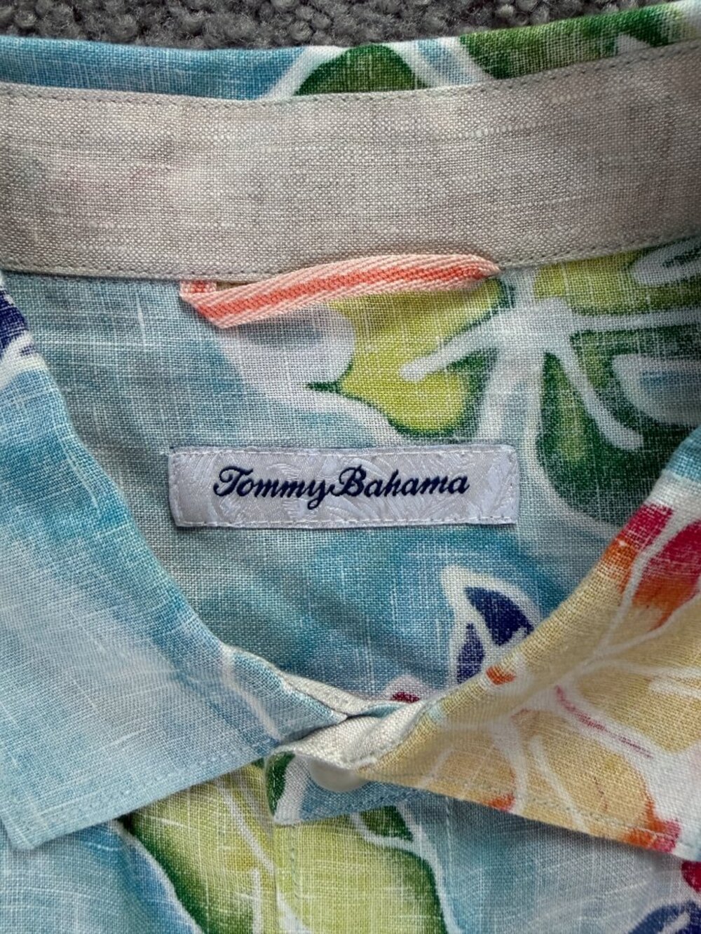 Tommy Bahama Fiesta Keys Linen Shirt - color "Blue Crush" - Men's Size L - NWOT - Picture 4 of 12